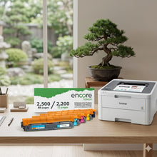 Load image into Gallery viewer, Encore Toner TN-227 set for Brother laser printers, including TN221, TN225, HL-3140CW, and MFC-9130CW models.