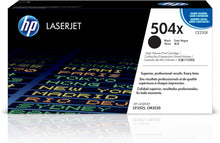 Load image into Gallery viewer, Genuine HP 504X ( CE250X ) Black toner to CP 3525 CM3530 High Yield 10K
