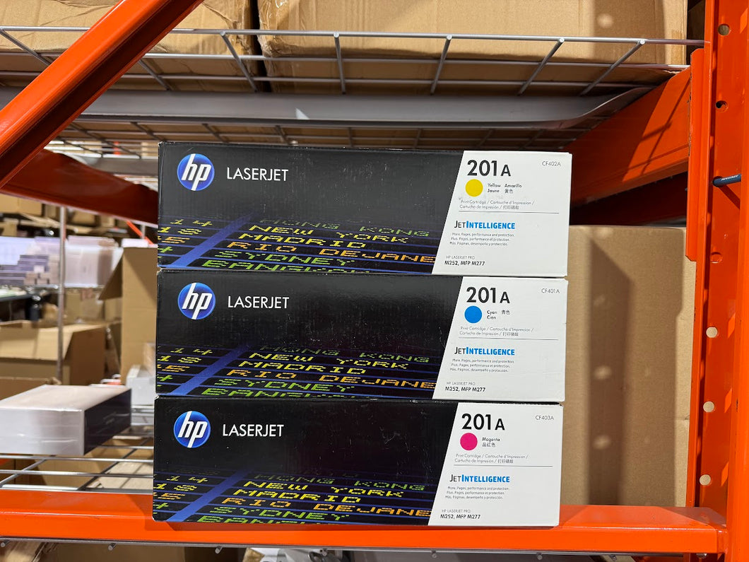 Genuine HP 201A Color set CF401A CF402A CF403A to M252 M277