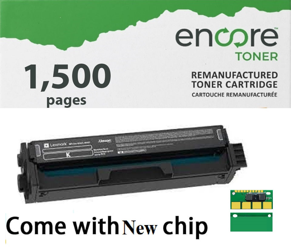 Encore Toner for Lexmark 20N10K0 Black to Lexmark CS331 CX331 CS431 CX431