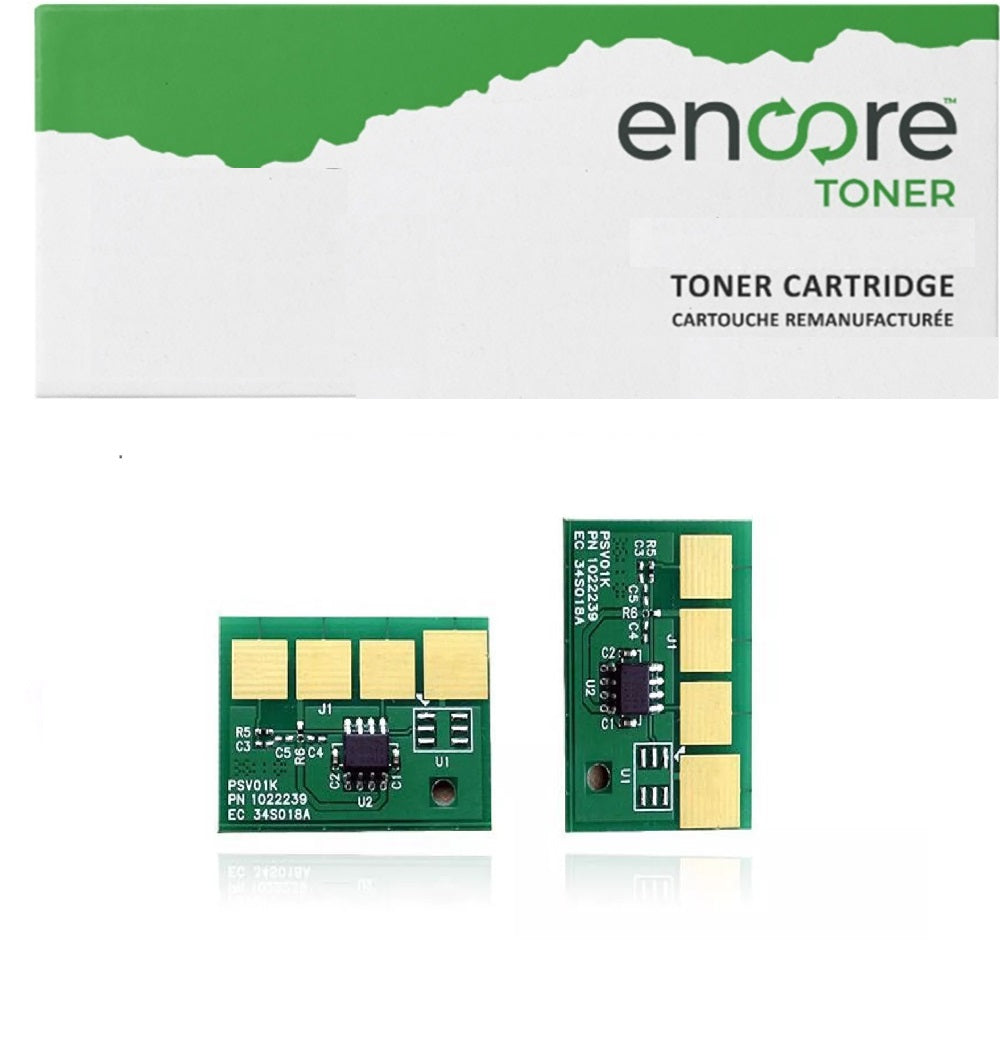 2 pc chips Lexmark E260A11A E260A21 Toner E260dn E260d E360dn E460dn E360 E460