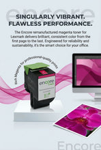 Load image into Gallery viewer, Lexmark magenta toner cartridge for CS317dn, CS417dn, CS517de, CX317dn, CX417de, CX517de printers by Encore Toner.
