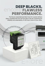 Load image into Gallery viewer, Encore Black Toner 701HK cartridge for Lexmark CS310, CS410, and CS510de laser printers, shown in the image.
