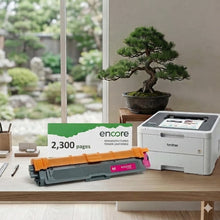 Load image into Gallery viewer, Encore Toner TN-225 Magenta toner cartridge for Brother laser printers, compatible with HL-3140CW, HL-3170CW, MFC-9130CW, MFC-9330CDW
