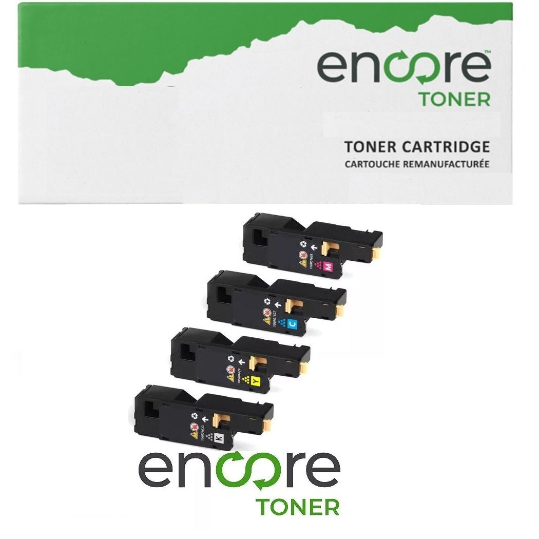 4PK Encore Toner for Xerox 106R01627/ 8 /9 /10 WorkCentre 6015 Phaser 6000 6010