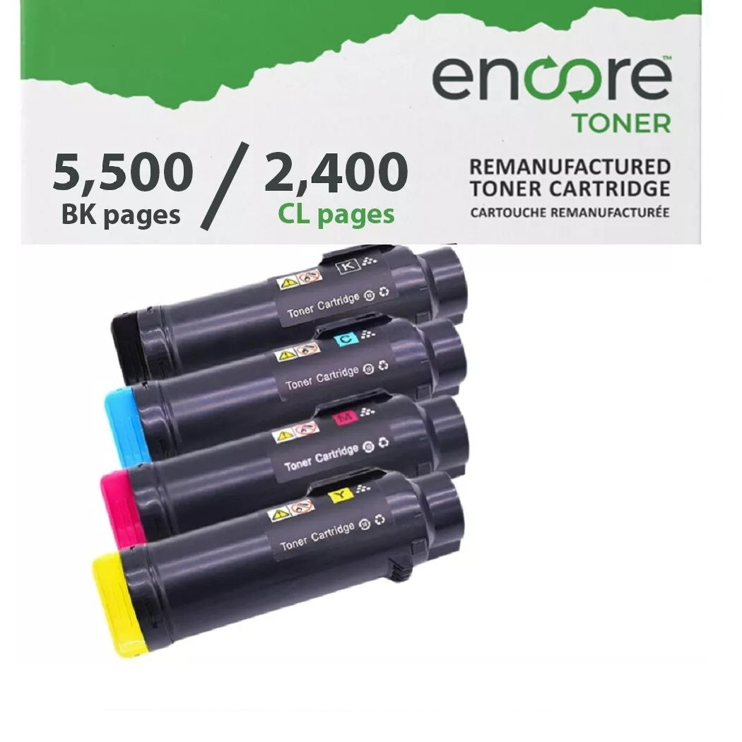 4PK Encore Toner for Xerox 106R03903 106R03900 106R0391 106R03902 to C600 C605