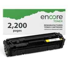 Load image into Gallery viewer, Yellow toner cartridge for Canon LBP612, MF632, and MF634 printers, Encore Toner 045H model, shown in image.
