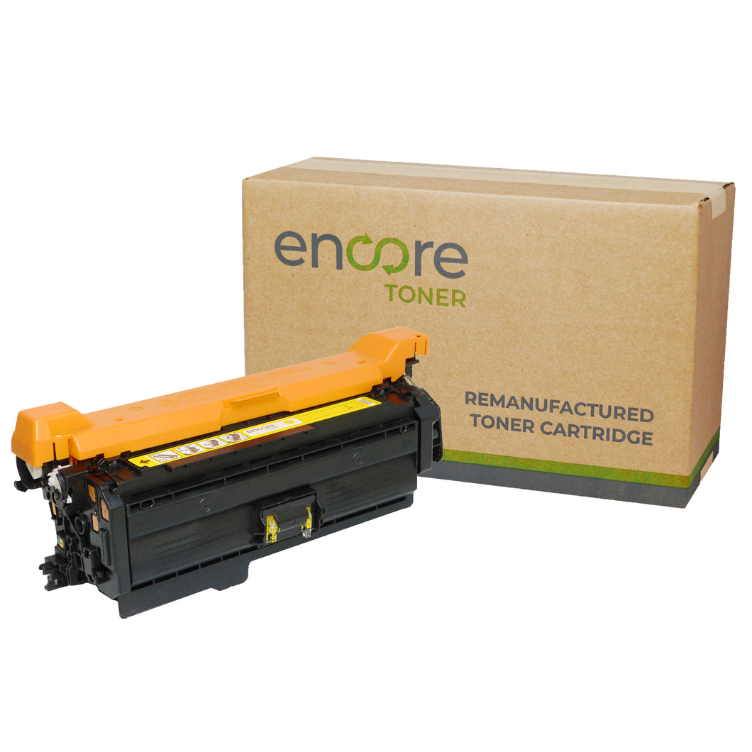 Encore toner for HP 650A Yellow (CE272A) to HP Enterprise CP5525 M750 yield 15K