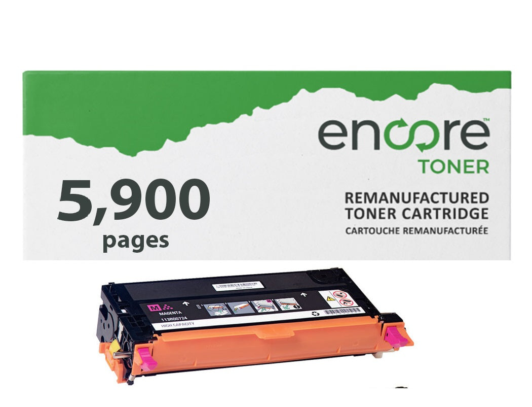 Encore Toner for Xerox 113R00724 Magenta to Phaser 6180 High Yield 6K