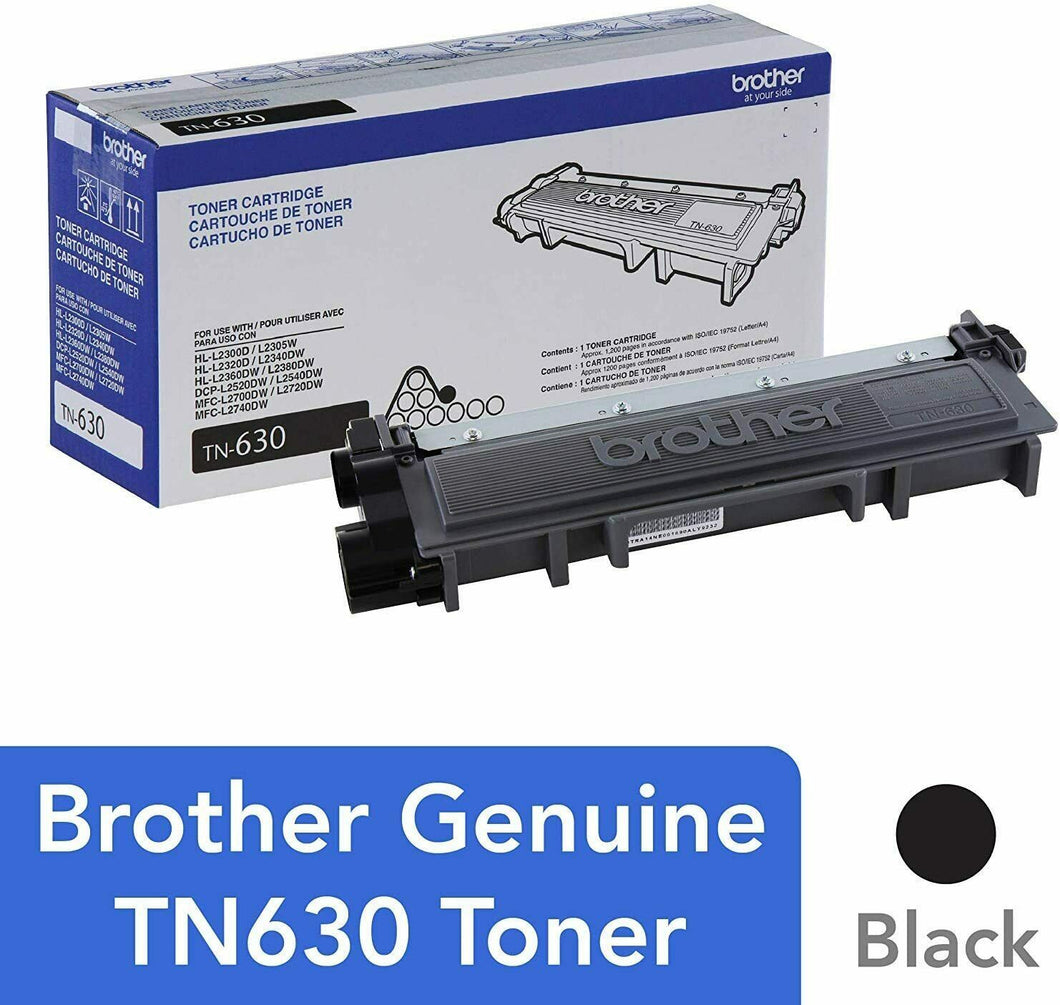 Genuine Brother TN630 TN-630 Toner to HL-L2360DW HLL-2320D MFC-L2720DW MFCL2740